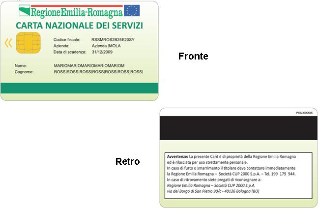 Smartcard Fronte-Retro